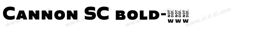 Cannon SC bold字体转换